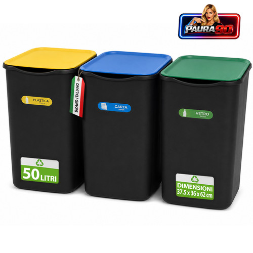Set pattumiere bidoni - set,