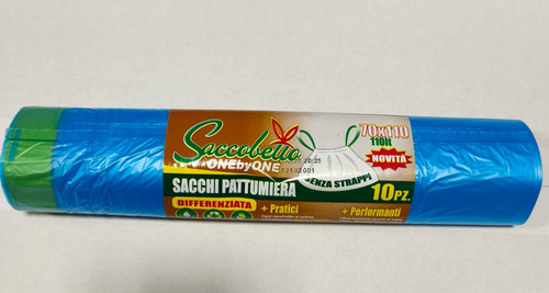 100 sacchi con lacci raccolta - con,