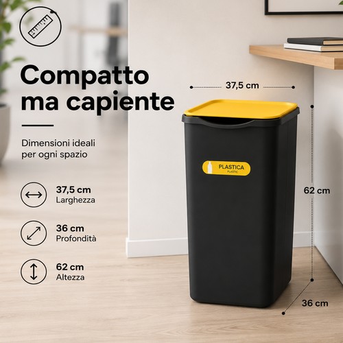 Set pattumiere bidoni - 3,